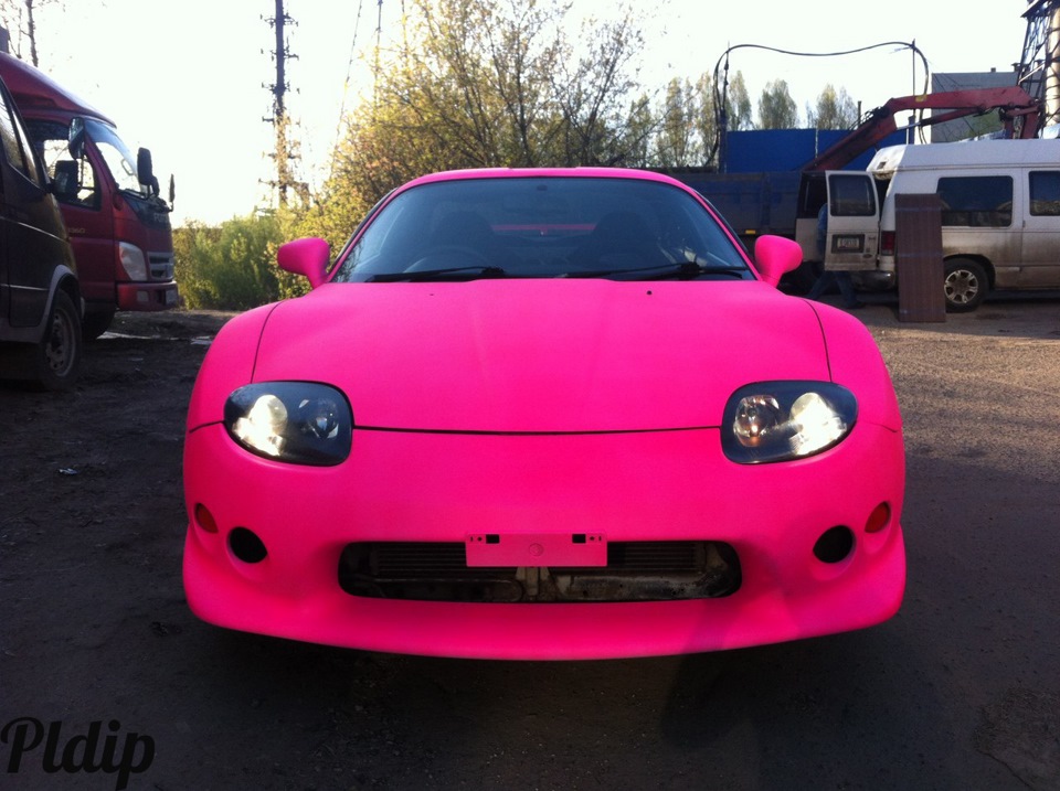 Plasti dip blaze pink car