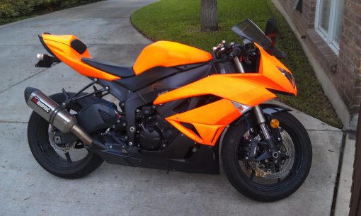 motorcycle blaze orange